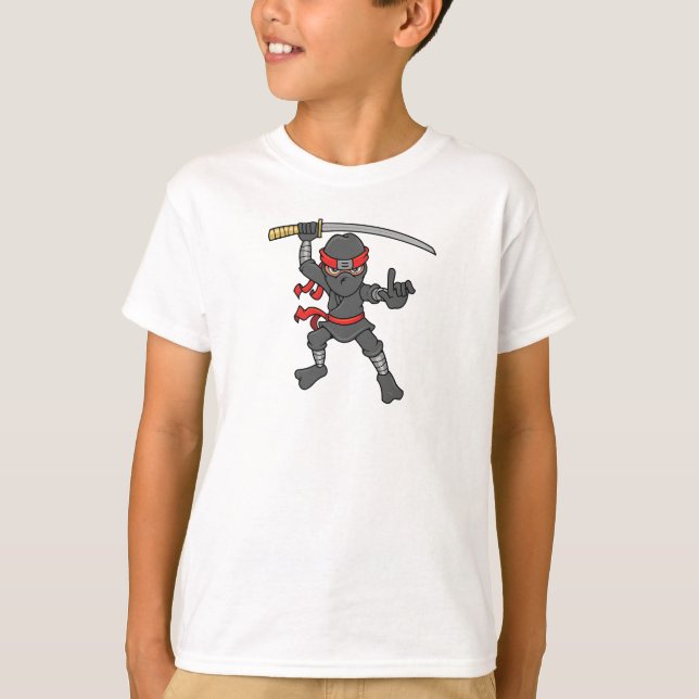 AnpassadeNinja design T Shirt (Framsida)