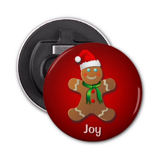 Anpassadepepparkaksgubbe Flasköppnare (Framsidan)