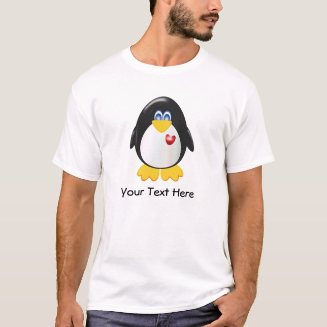 Anpassadepingvin Tee Shirt (Framsida)