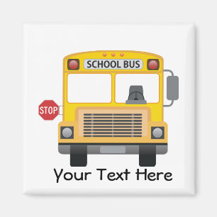 Anpassadeskolbuss Magnet