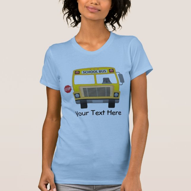 Anpassadeskolbuss Tee Shirt (Framsida)