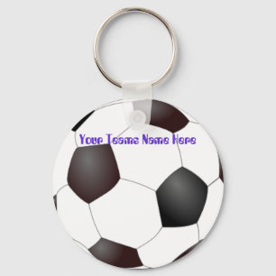 AnpassadeSoccerball lag Keychains Nyckelring