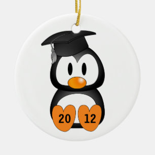 Anpassadestudentenpingvin Julgransprydnad Keramik