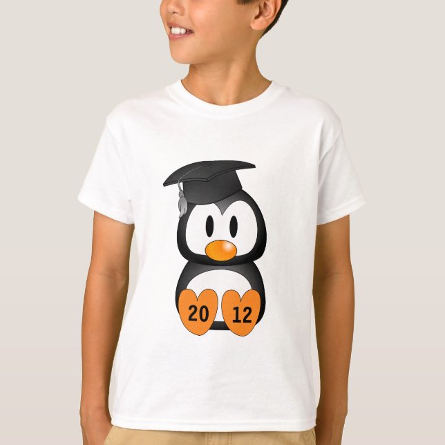 Anpassadestudentenpingvin Tee (Framsida)