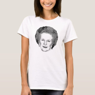Anpassadesvart & vitMargaret Thatcher skjorta T Shirt