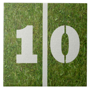 anpassadet 10:e födelsedag kakelplatta