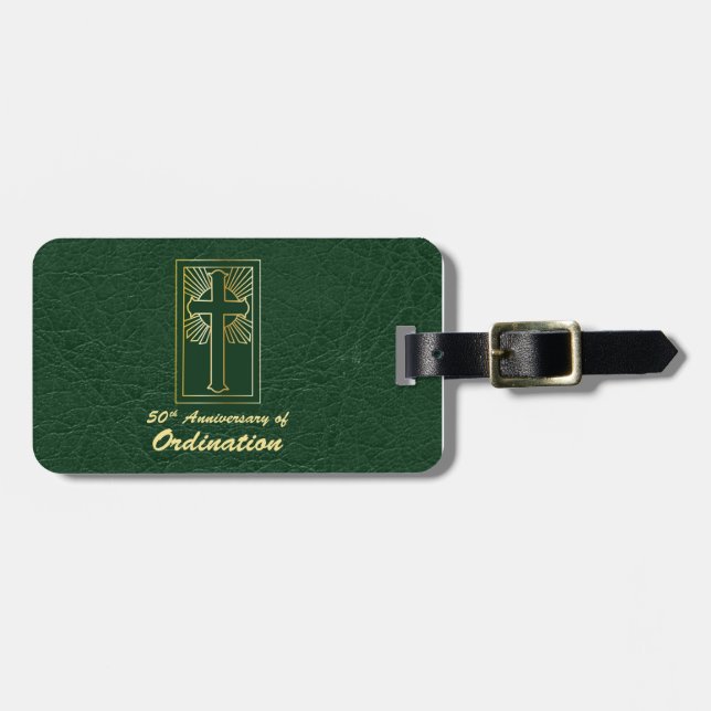 Anpassadet 50-årsdagen för Grönten för ordningstäl Bagagebricka (Horisontell Framsida)