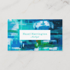 Anpassadet abstrakt Painting Affärskort Blås Visitkort