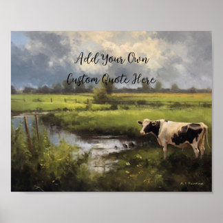 Anpassadet Aesthetic Pasture Quote Poster