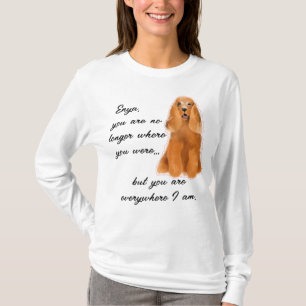 anpassadet "Aldrig glömt" Bästa vän-Hund T Shirt