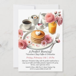 Anpassadet Alla hjärtans dag Kaffe och pannor Inbjudningar