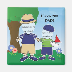Anpassadet älskar jag dig pappan magnet
