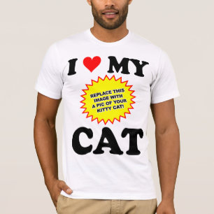 ANPASSADET älskar jag min katt Tee