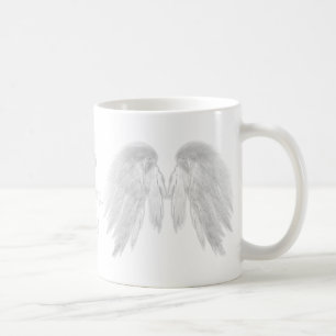 ANPASSADET ANGEL VINGAR White 'Bra Morgon'  Text Kaffemugg