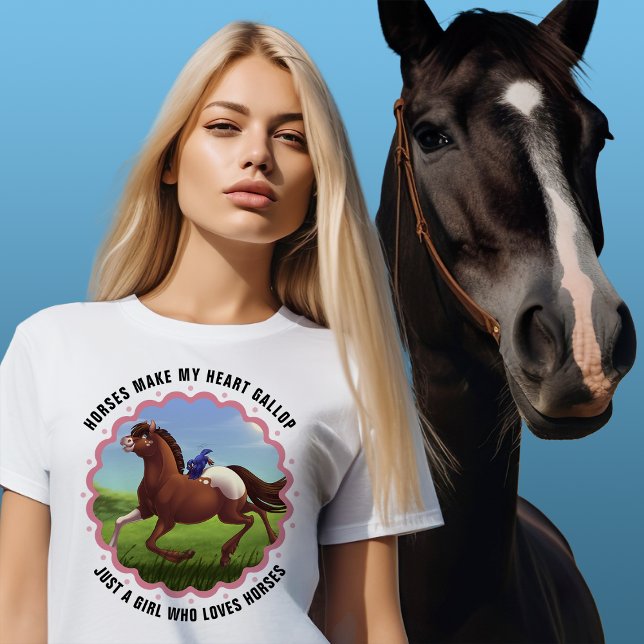 Anpassadet Appaloosa Horse Bluebird T Shirt (Skapare uppladdad)