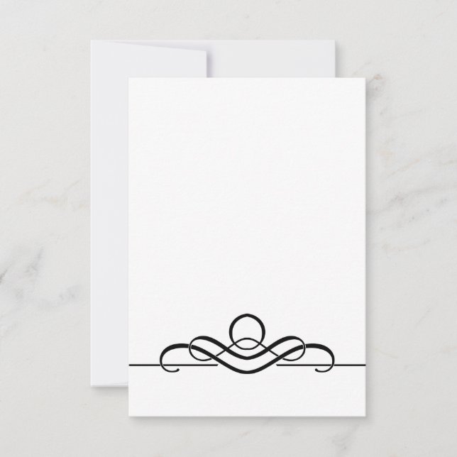 Anpassadet är tomt, enkelt monteringskort med kuve (Framsida)