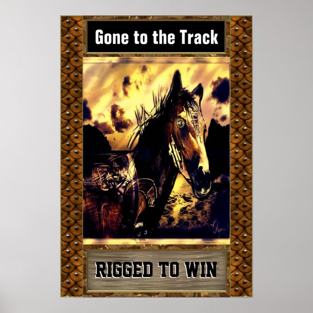 Anpassadet Aristides Cyborg Horse Poster (Framsidan)