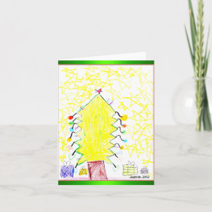 Anpassadet Art by Kids Julgran Note Cards Helgkort