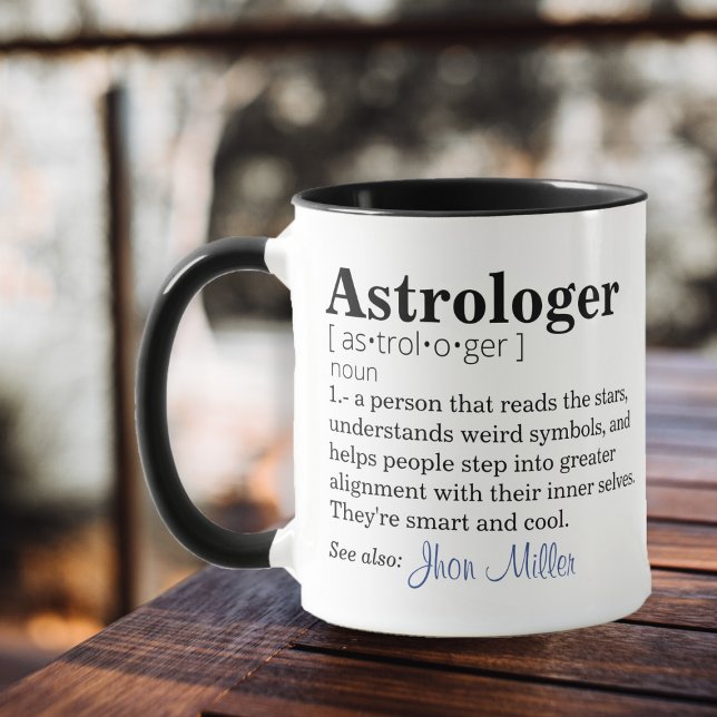 Anpassadet Astrologer Definition Mugg (Skapare uppladdad)