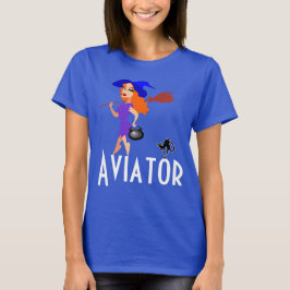 Anpassadet Aviator lustig mörk Tee Shirt