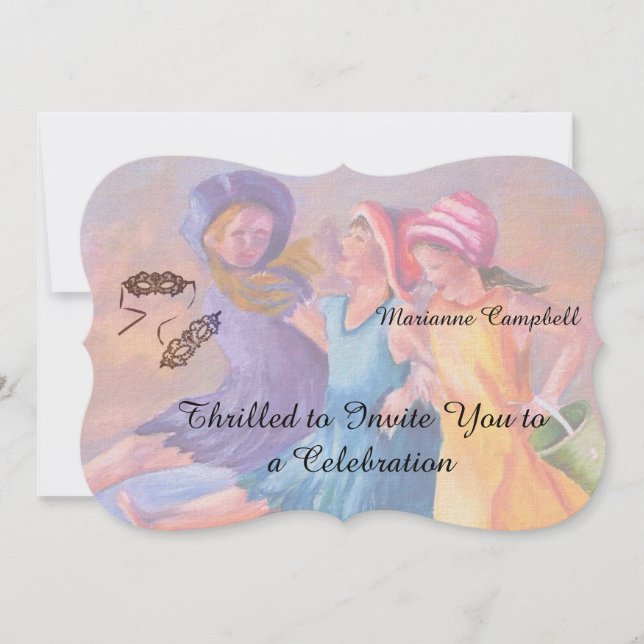 ANPASSADET BEACH GIRLFRIENDS INBJUDNINGAR (Framsida)