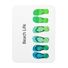 Anpassadet Beach Life och Flinflip flops Magnet