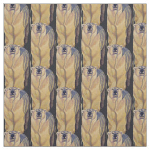 Anpassadet Bear Fabric Polar Bear Art Fabric Tyg