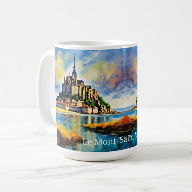 ANPASSADET BEAUX Le Mont-Saint Michel Kaffemugg (Framsida vänster)