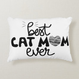 Anpassadet Best Cat Mamma Prydnadskudde