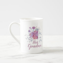 ANPASSADET Best Grandma, Nana, Grams, etc... Benporslin Mugg