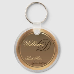 Anpassadet Best Man Keepsaki Keychain Nyckelring