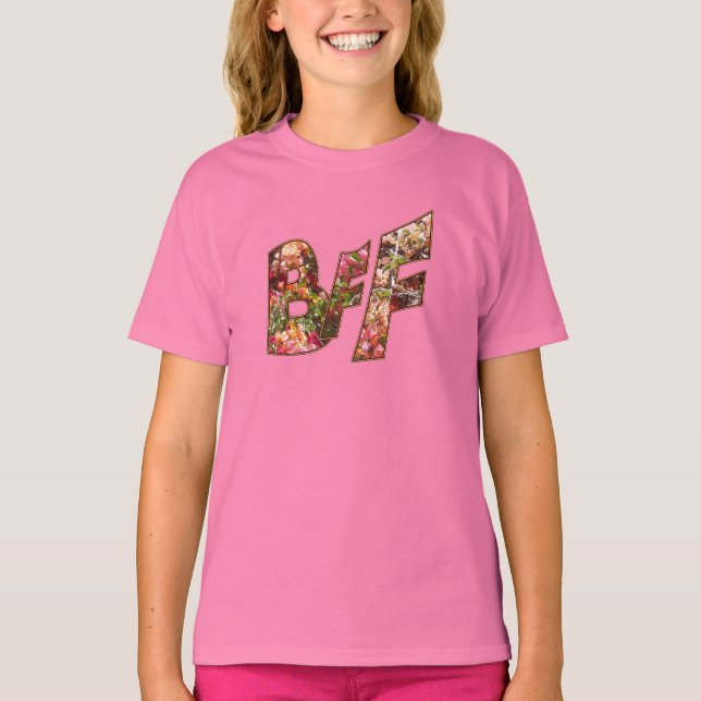 Anpassadet BFF Girls T-Shirt (Framsida)