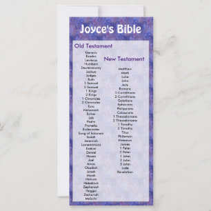 Anpassadet Bible Bookmark Lila blommor