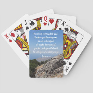Anpassadet Bible Verse Mountain-vy Casinokort