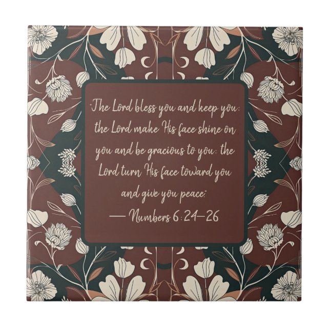 Anpassadet Blå för höstnadernas nollor-Blommar Kakelplatta (Framsidan)