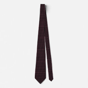 Anpassadet Black and Rosa Polka Dot Tie Slips