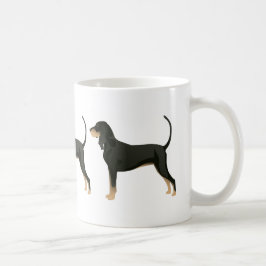 Anpassadet Black and Tan Coonhound Basic Breed Kaffemugg