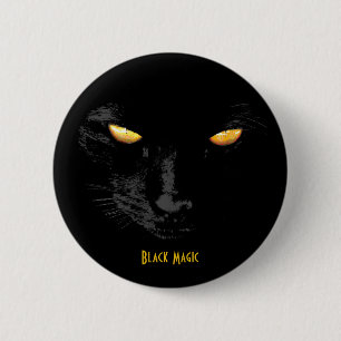 Anpassadet Black Cat Magic Knapp