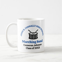 Anpassadet Blue High School Marching Band Kaffemugg