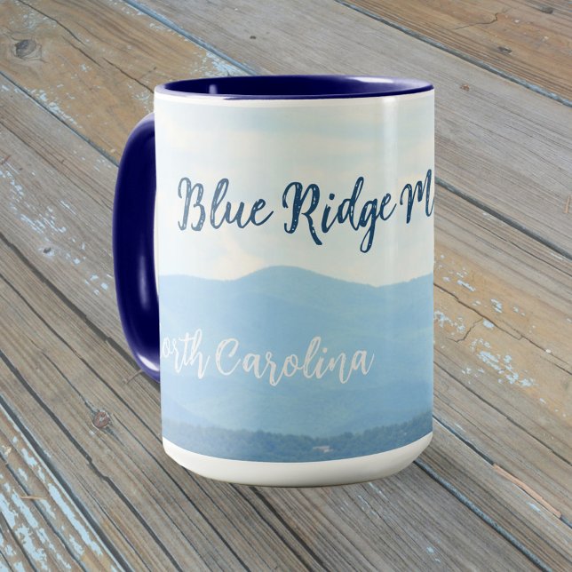 Anpassadet Blue Ridge Mountains Photographic Mugg (Skapare uppladdad)