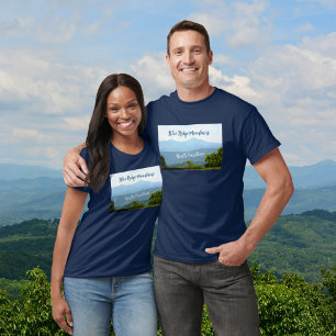 Anpassadet Blue Ridge Mountains Photographic T Shirt