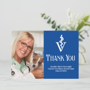 Anpassadet Blue Veterinarian Office Photo Tack Kort