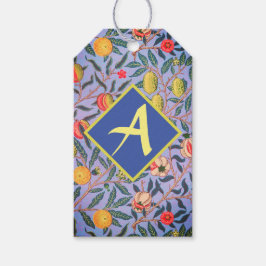 Anpassadet BLUE WILLIAM MORRIS GIFT MÄRKRE Presentetikett