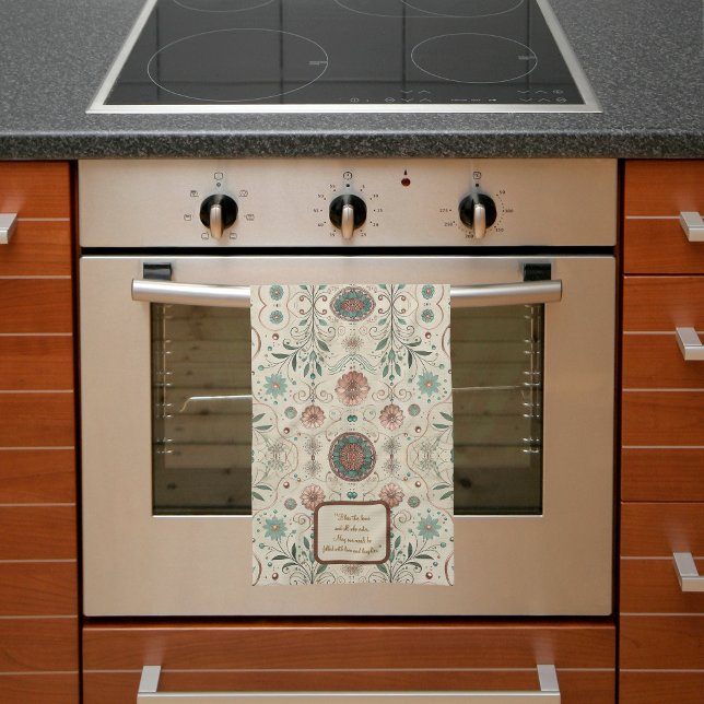 Anpassadet Boho Herb Kökshandduk (Skapare uppladdad)