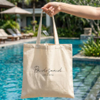 Anpassadet Bridesmaid Tote med enkel Elegant