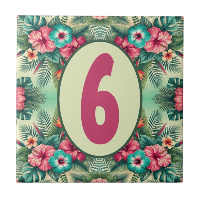 Anpassadet Bright Tropiks Kakelplatta (Framsidan)