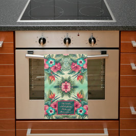 Anpassadet Bright Tropiks Kökshandduk