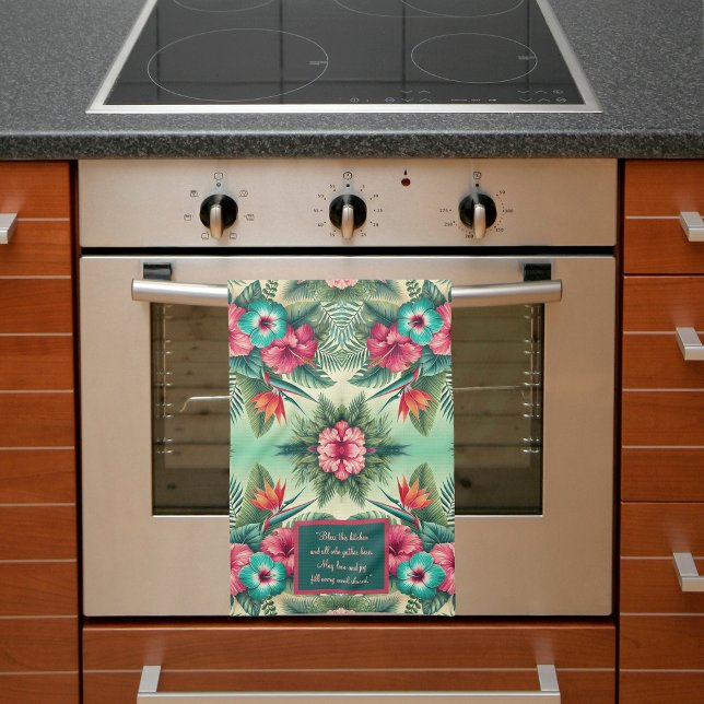 Anpassadet Bright Tropiks Kökshandduk (Skapare uppladdad)