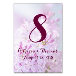 anpassadet Bröllop Bord Card Bordsnummer