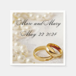 anpassadet bröllop i pappra blöjor pappersservett